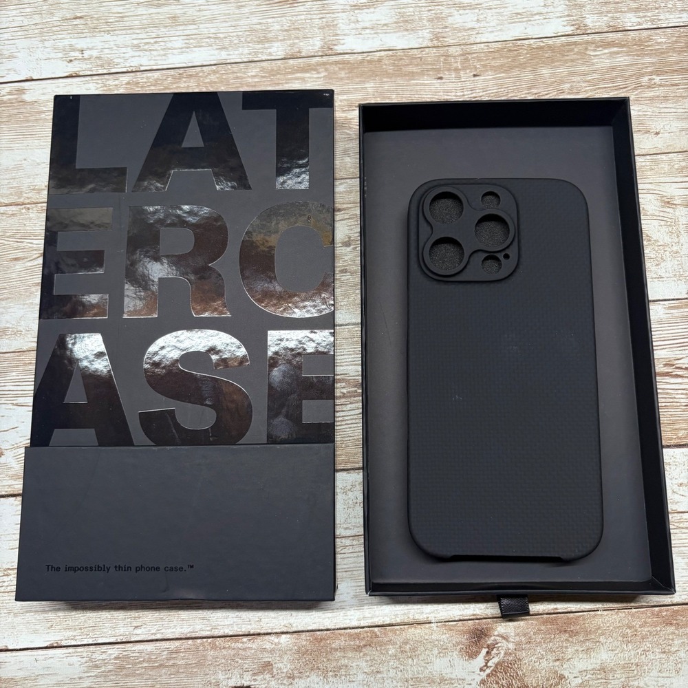 Latercase Midnight Phone Case for iPhone 16 Pro Impossibly Thin  New Open Box